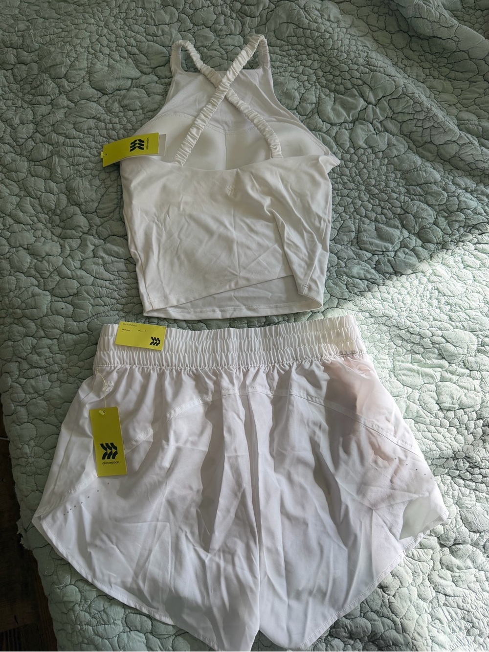 Women's High-Neck Tank & Lightweight Shorts Set - Picture 7 of 7